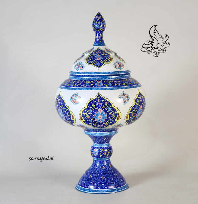 شکلات خوری پایه دار میناکاری300791