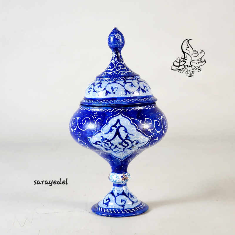قندان پایه دار میناکاری 30109