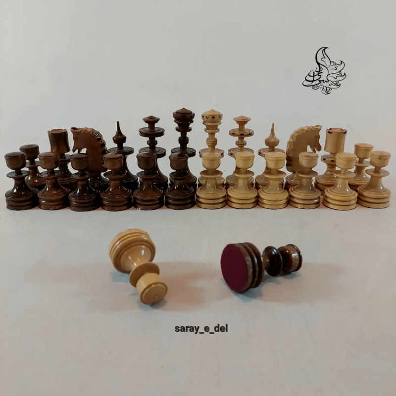 مهره شطرنج چوب سنندج خراطی 31095