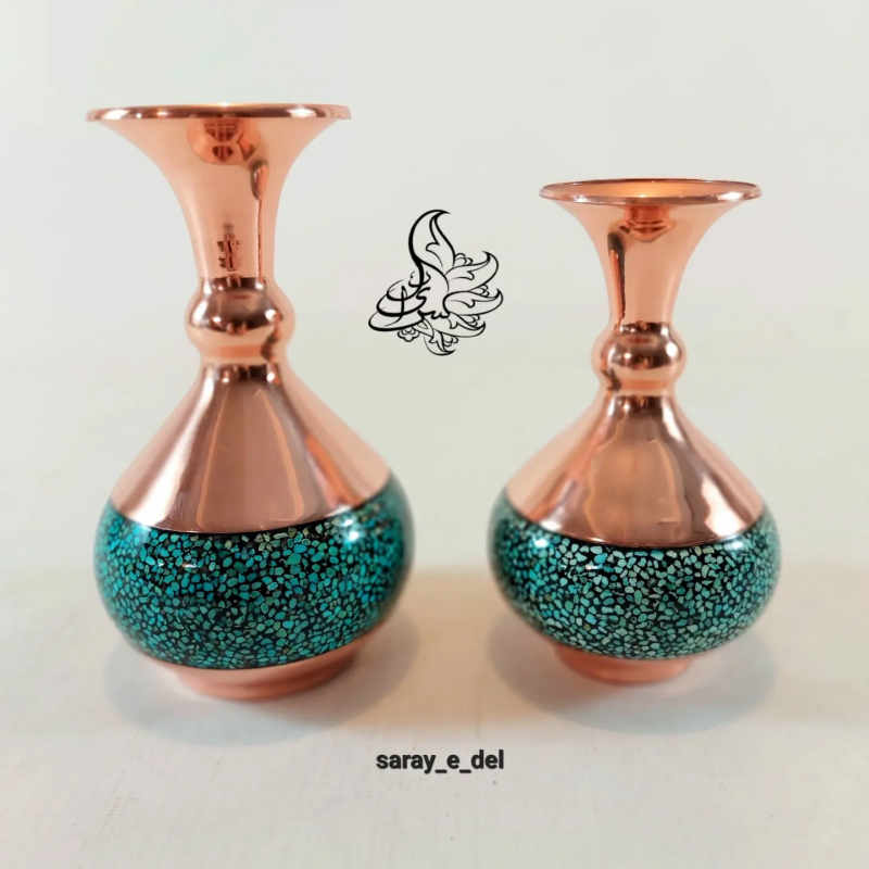 گلدان شلغمی فیروزه کوبی 67013