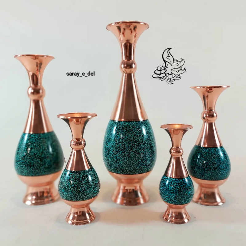گلدان صراحی فیروزه کوبی67079