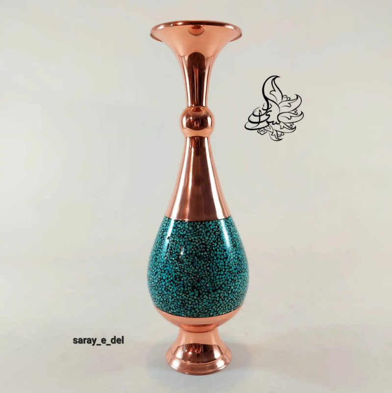 گلدان صراحی فیروزه کوبی67074
