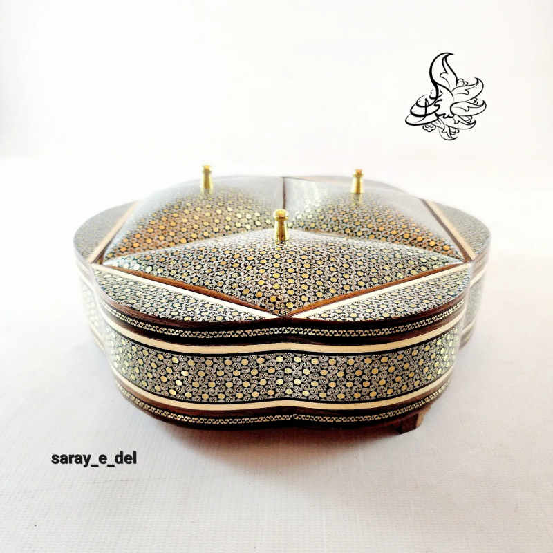 شکلات خوری گلی سه در خاتم نفیس