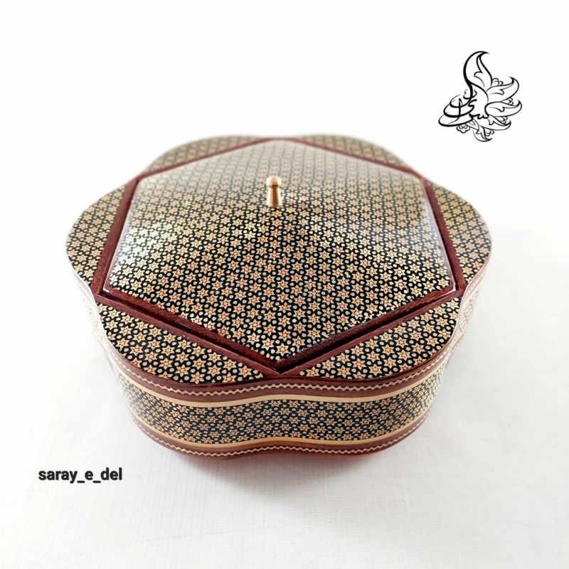 شکلات خوری گلی خاتم قرمز 10597