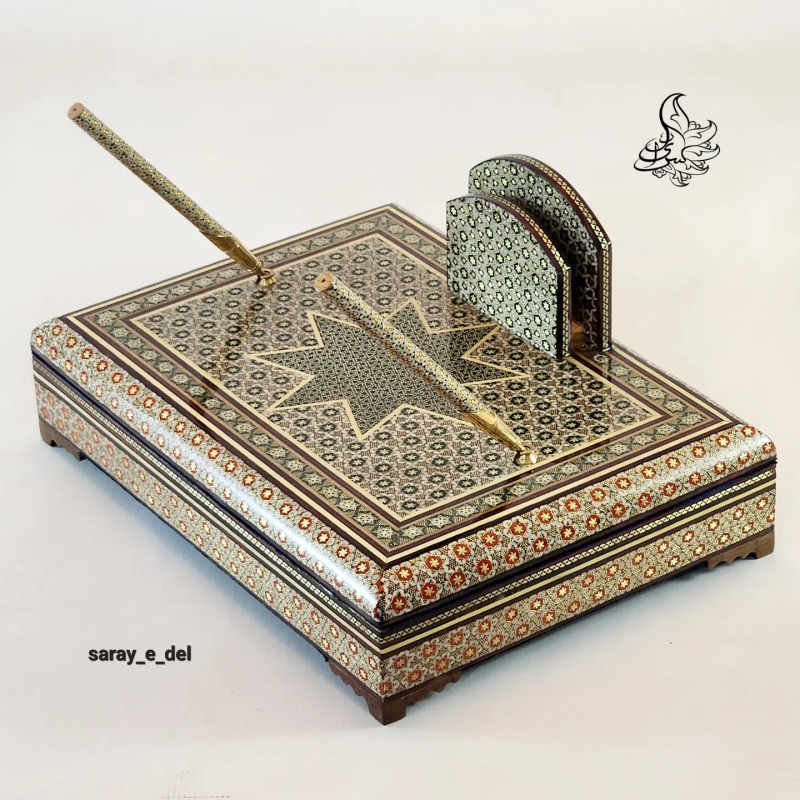 جاقلمی جعبه دار خاتم شیراز 10574