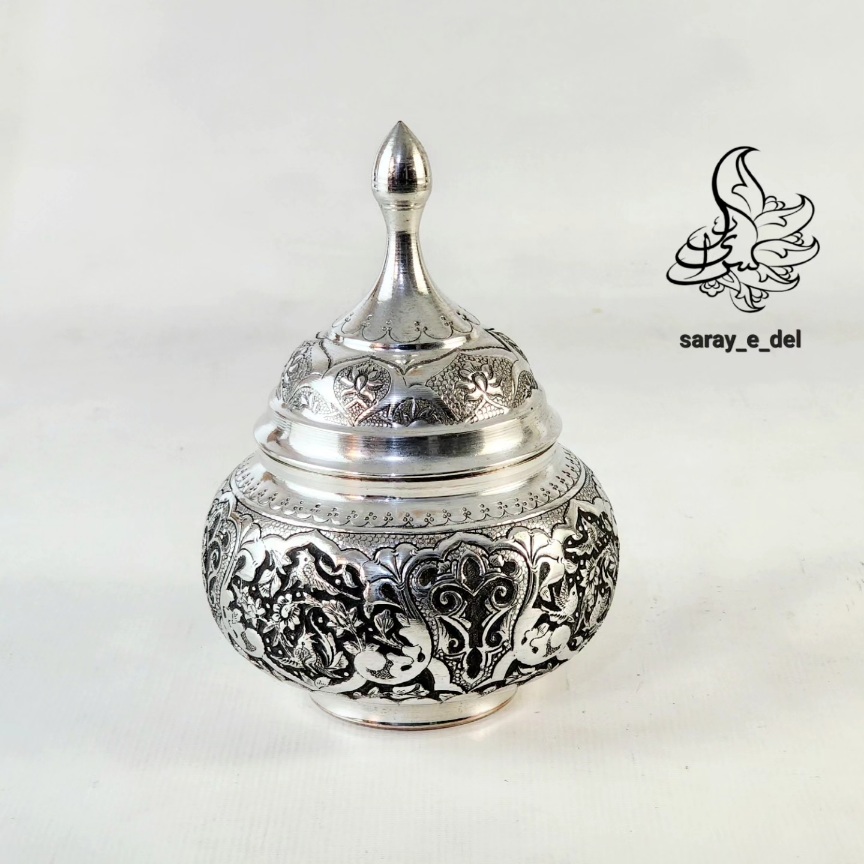 شکلات خوری قندانی مس قلمزنی 50095