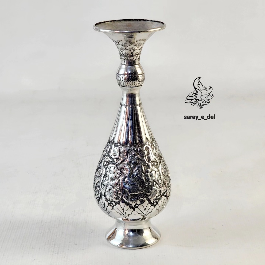 گلدان مس قلمزنی 50076