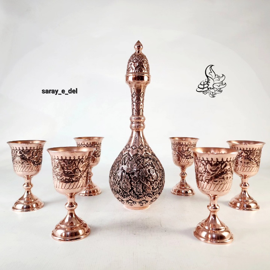 سرویس تنگ و پیک مس قلمزنی 50086