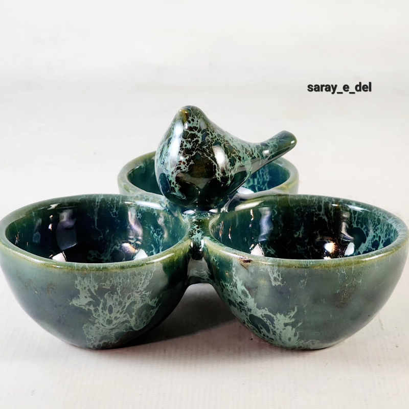 اردو خوری سفالی طرح پرنده 32193