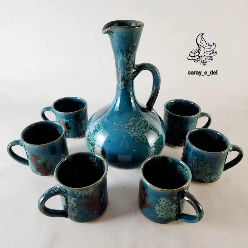 سرویس تنگ و لیوان سفالی 32197