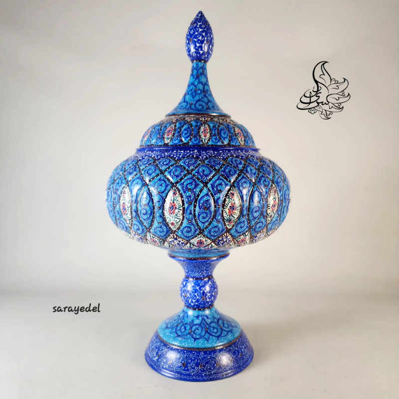 شکلات خوری پایه دار میناکاری 30127