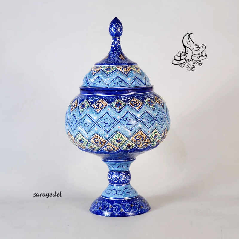 شکلات خوری پایه دار میناکاری 30099/