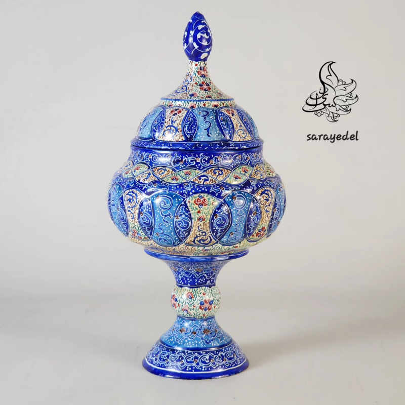 شکلات خوری پایه دار میناکاری30129